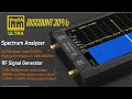 Wishcolor New Handheld Tiny Spectrum Analyzer ULTRA 100k-5.3GHz RF Signal Generator with 4inch Displ
