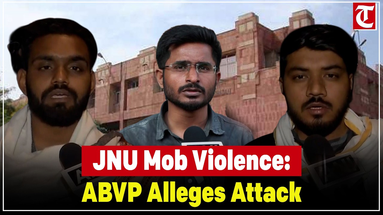 JNU clashes: ABVP alleges mob lynching by left-wing groups, police inaction sparks outrage