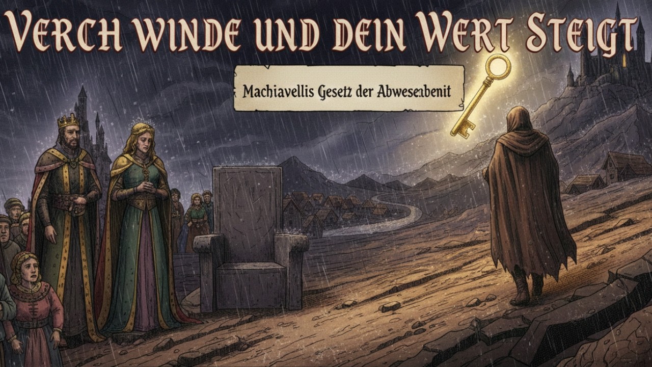 Verschwinde und dein Wert steigt Machiavellis Gese