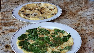 Best Mushroom Omelet | Easy Spinach Omelet | PandeyGcooking