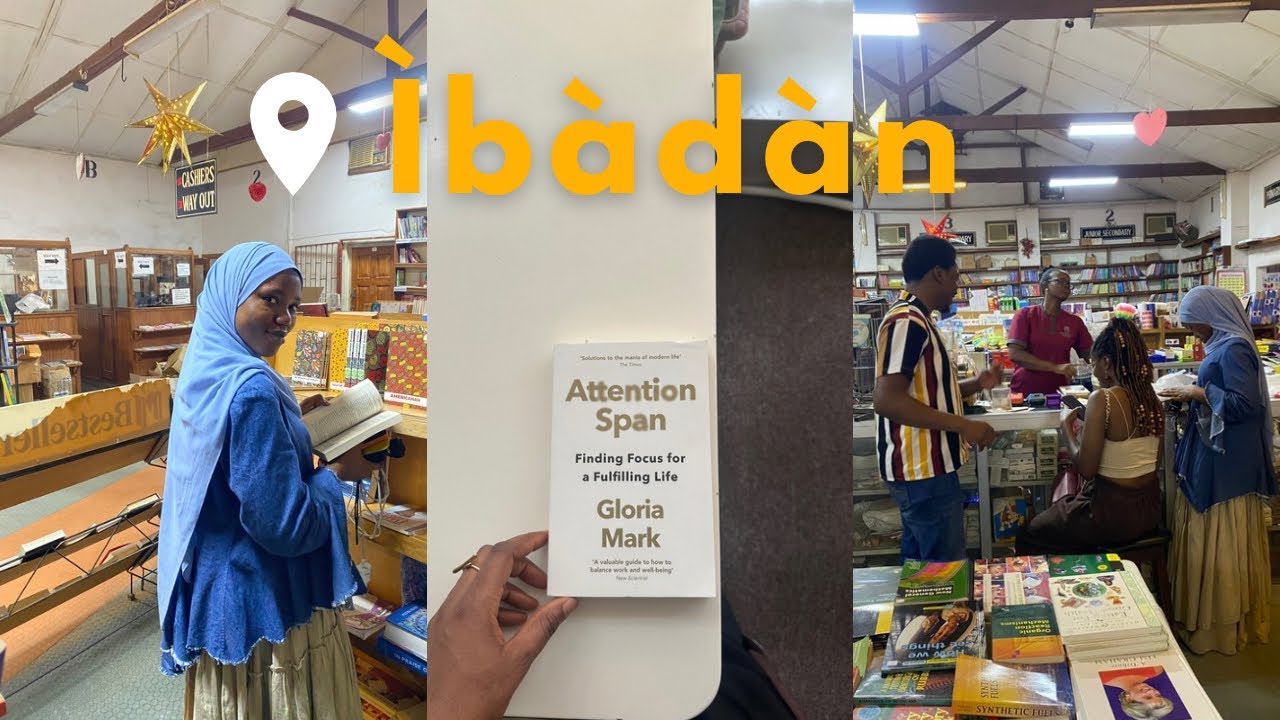 a day in Ìbàdàn 🇳🇬| Lagos-Ìbàdàn train ride, vintage bookstores, book browsing with friends