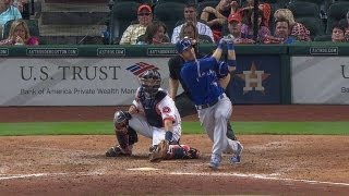 TOR@HOU: Arencibia's double cuts deficit in eighth