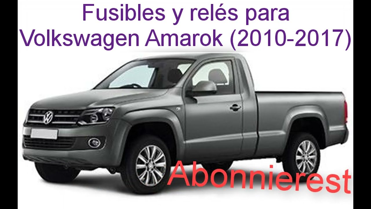 Fusibles y relés para Volkswagen Amarok (2010-2017) - YouTube