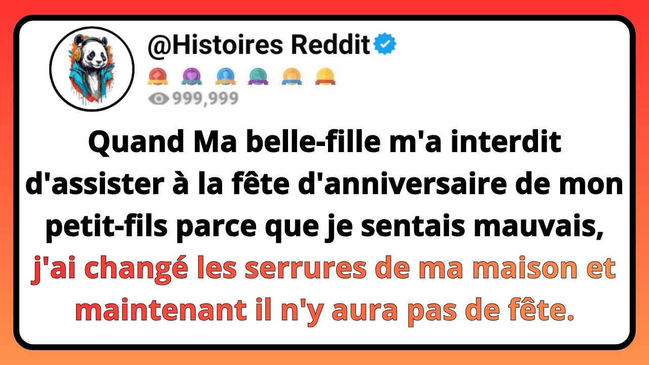 On m’a appelé pour garder mon petit-fils le jour de son anniversaire, celui pour lequel je n’étais pas invité. J’étais en train de jouer avec lui quand ma belle-fille m’a appelé, furieuse. « Sors...