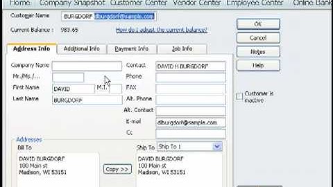 T-HUB - Posting orders to QuickBooks - Customer settings