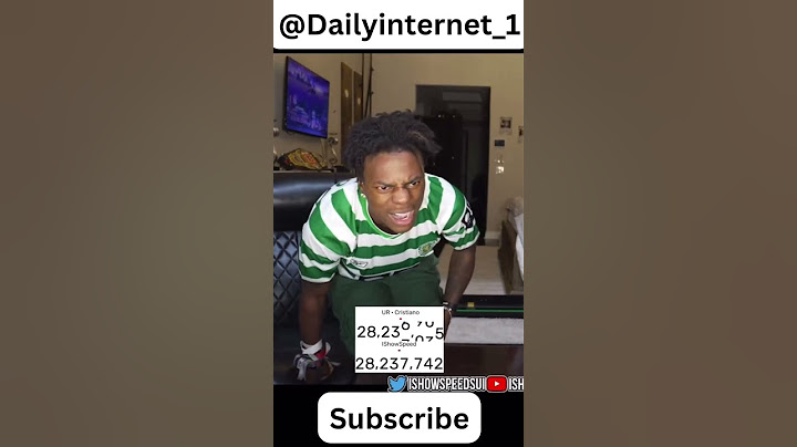 ishowpeed reaction to ur•ronaldo surpassing him in YouTube subscribers 🤣🤣 #Ronaldo #ishowspeed #subs