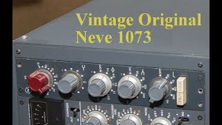 Sound Test Vintage Neve 1073 vs Siemens ProItems AudioLux
