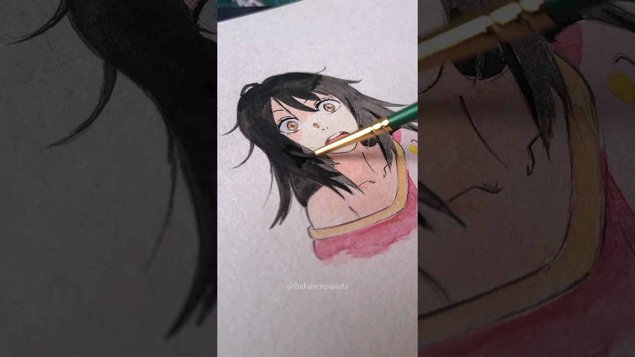 Drawing Mitsuha and Taki from Kimi no nawa 