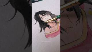 Drawing Mitsuha and Taki from Kimi no nawa #shorts #anime #art