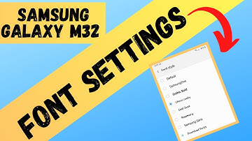 Samsung M32 Home Screen Font Settings
