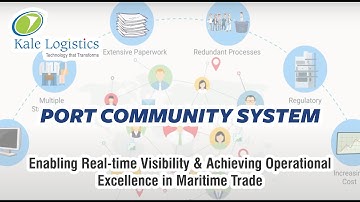 Port Community System for trade facilitation | Ease of doing business | Kale Logistics Solutions