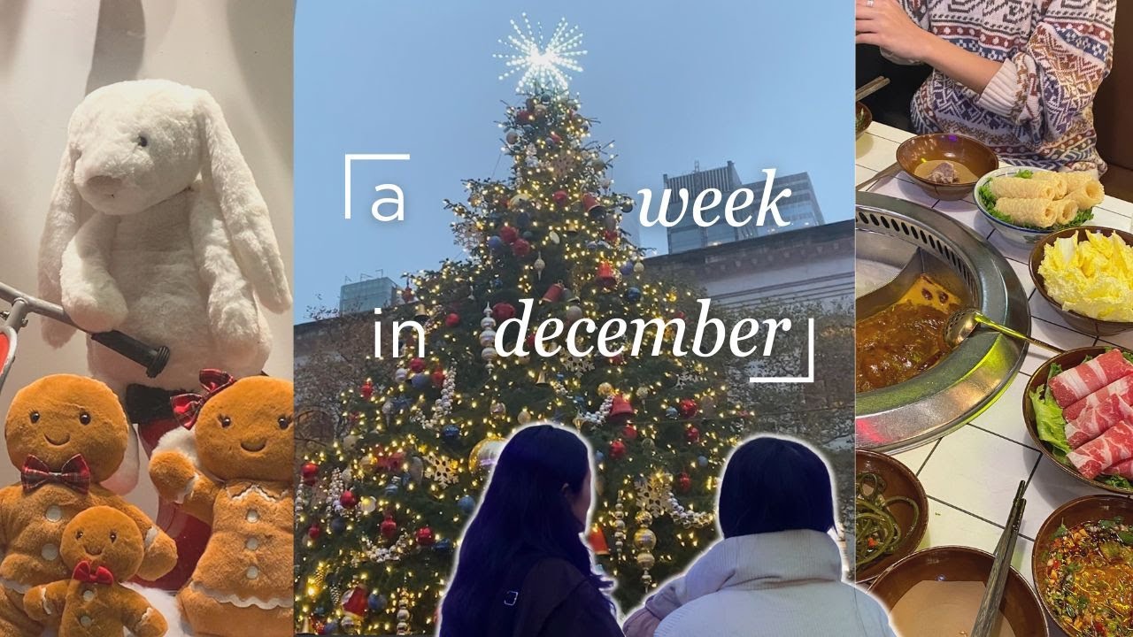 a festive week in my life at princeton 🎄 christmas in new york & cozy study days