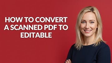 How to Convert a Scanned Pdf to Editable - Julia