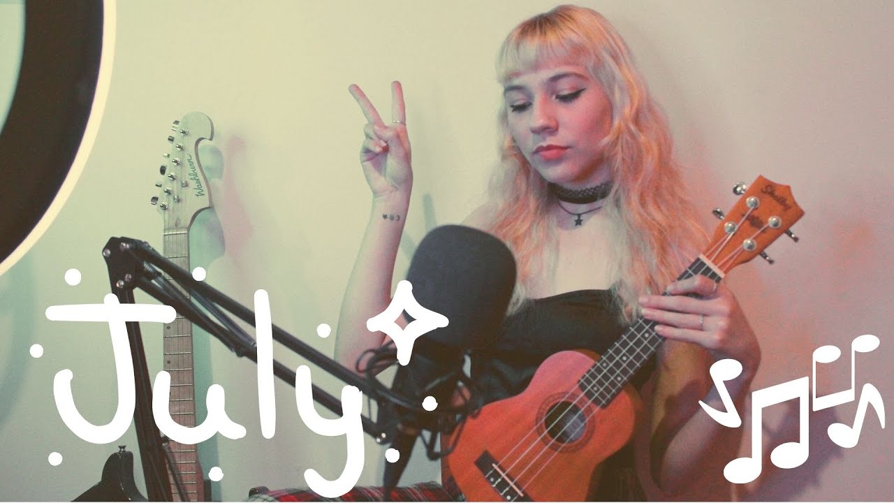 July - Noah Cyrus (ukulele cover) | Ana Engel - YouTube