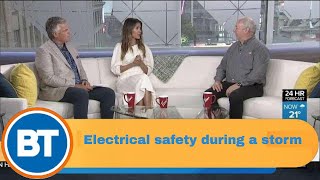 Electrical safety during a storm