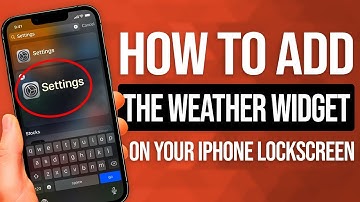 How To Add The Weather Widget On Your iphone Lockscreen: EASY Guide!