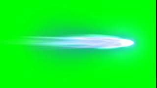 (FREE TO USE) Flying Comet Green screen