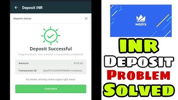 Wazirx Money Deposit Problem Solved | Wazirx me deposit kaise kare | How to deposit money in wazirx