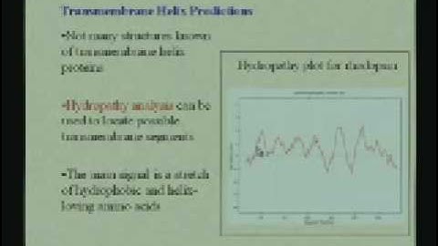 Lecture - 05 Protein Structure III