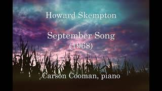 Howard Skempton — September Song (1968) for piano