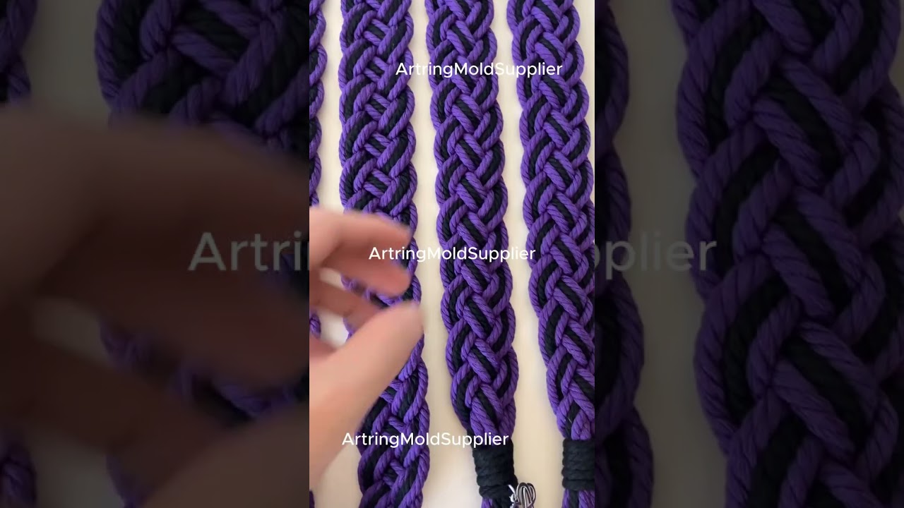 Custom Purple Traditional Celtic12-Strand Pattern,Personalize with Pendant 