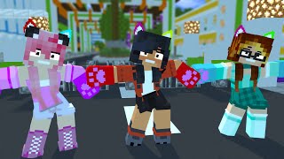 captured love meme first meet prison aphmau, michi and ldshadowlady - minecraft animation #shorts