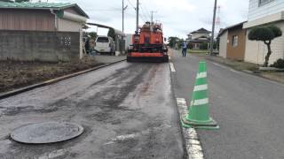 舗装前の乳剤散布　デストリビュータ　PK-3　茨城県