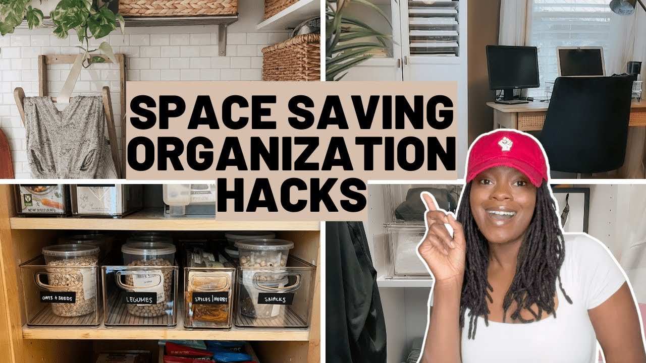 10 SMALL SPACE ORGANIZATION IDEAS  SPACE SAVING HOME HACKS 