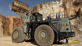 KOMATSU WA900 BIG Wheel loader in a Quarry CAB VIEW #komatsu #heavyequipment #mining #wheelloader