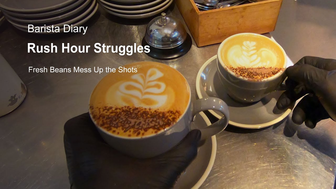 Barista Rush Hour Struggles | When Fresh Beans Mess Up the Shots | Australia Cafe Vlog