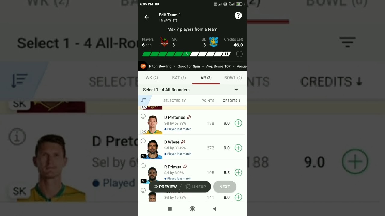 SL vs SK today match 