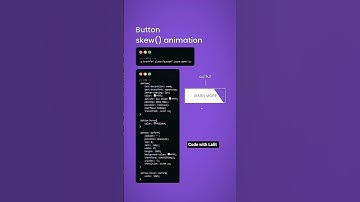 Button skew() Animation using CSS & HTML🧑‍💻 #coding #programming #2024 #cssanimation #js #html #css