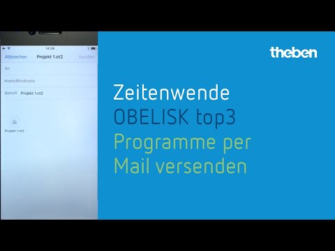 Theben Bluetooth OBELISK top3 – Programme per Mail versenden und in der Cloud speichern