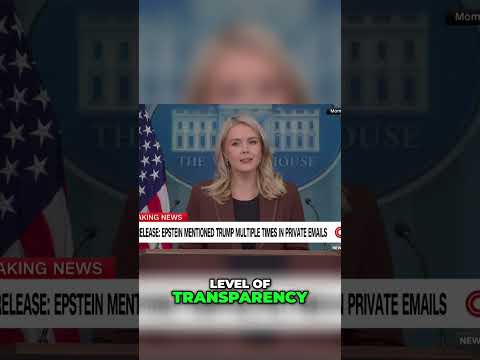 Trump & Epstein Emails: White House Fires Back in Explosive Response #shorts