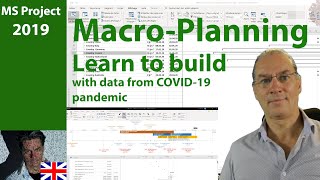 #1004 Build Macro Plannings with MS Project 2019 ● Data from COVID-19 Pandemic ● Simple