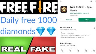 Luck By Spin app real or fake | free diamonds | Garena free fire | Tech Lover DK screenshot 4
