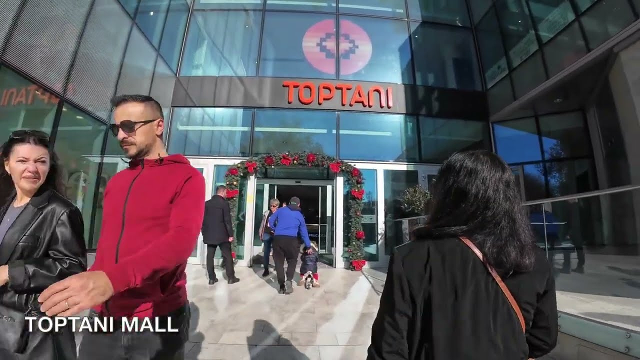 Walking Tour Tirana City Center RAW Video