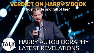 Prince Harry's book 'is trash, rude and full of lies'