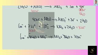 [Chemistry] balance equation: 5. NO2^1- (aq) + Al (s) = NH3 (aq) + AlO2 ^1- (s) (basic solution)