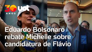 Eduardo Bolsonaro Responds To Michelle Regarding Flvios Candidacy troops And general