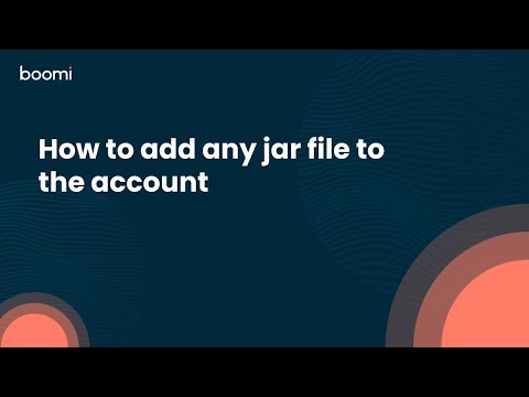 How to add any jar file to the account