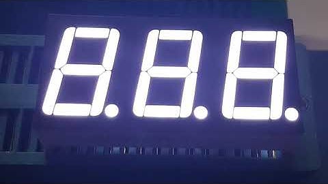 White LED 7 segment display from sales@szbabbitt.com