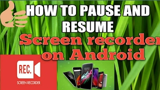 How to pause/resume screen recorder on Android