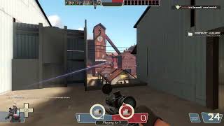 TF2: When cheater defends himself with medic using vaccinator