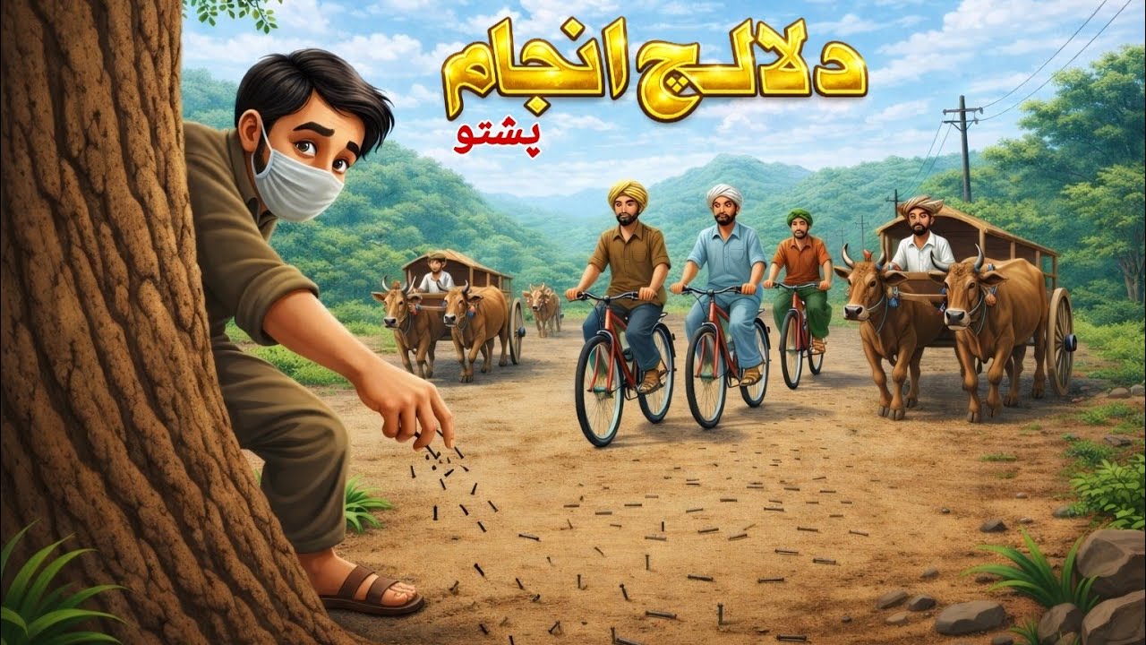 Greedy Mechanic Punished | د لالچ انجام | Pashto Moral Cartoon Story | Viral Village Tale 