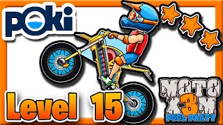 Moto X3M Pool Party Level 15 [3 Stars] poki.com [4K] screenshot 5