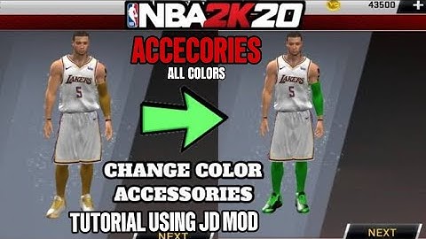 Change color accecories using JD MOD Mycareer tutorial 100%working #nba2k20 #nba2kmobile