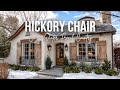 Cozy Winter French Country Style inspired by Hickory Chair in cream brown and muted blue