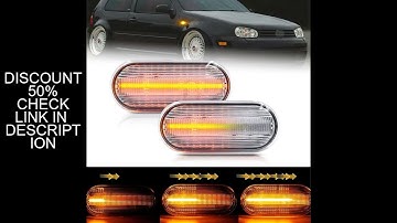 2PCS Led Dynamic Side Marker Turn Signal Light Sequential Blinker Light For VW Golf 3 4 MK3 MK4 Pass