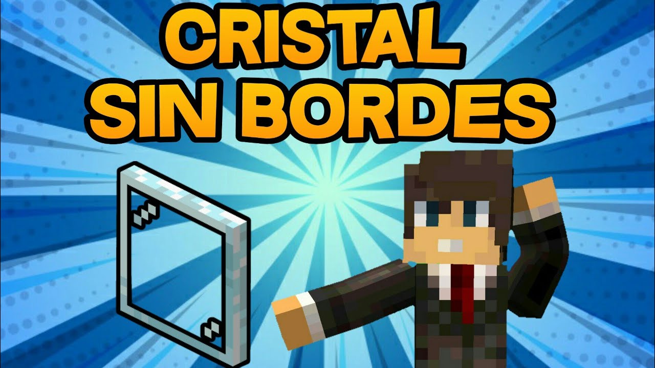 TUTORIAL COMO HACER EL CRISTAL SIN BORDES EN MINECRAFT PE YouTube